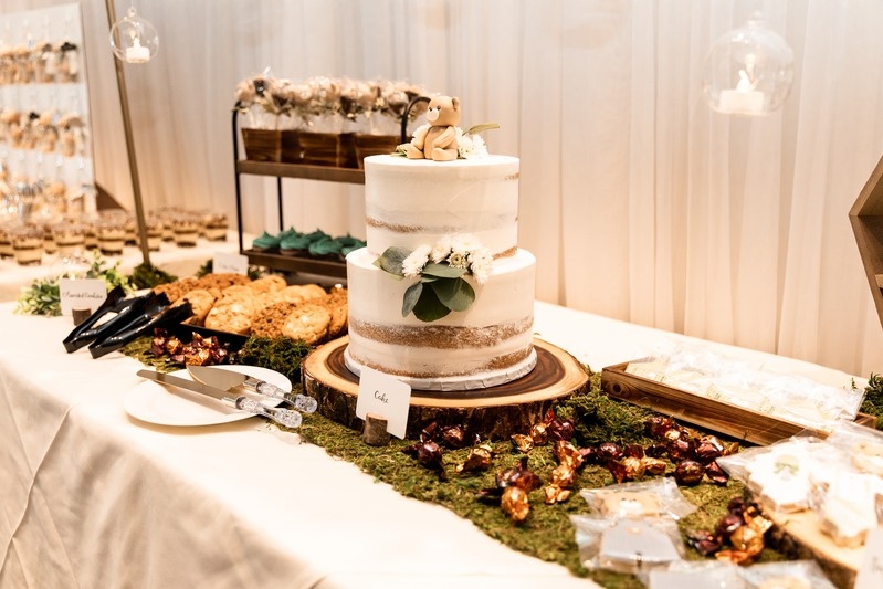Elegant dessert table at a Memori event